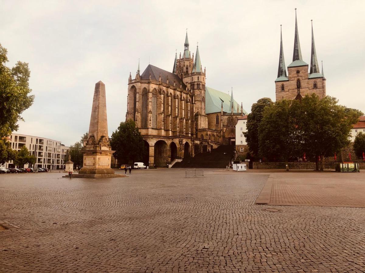 Ferienwohnungen Mey Haus Zum Rosenstock エアフルト エクステリア 写真
